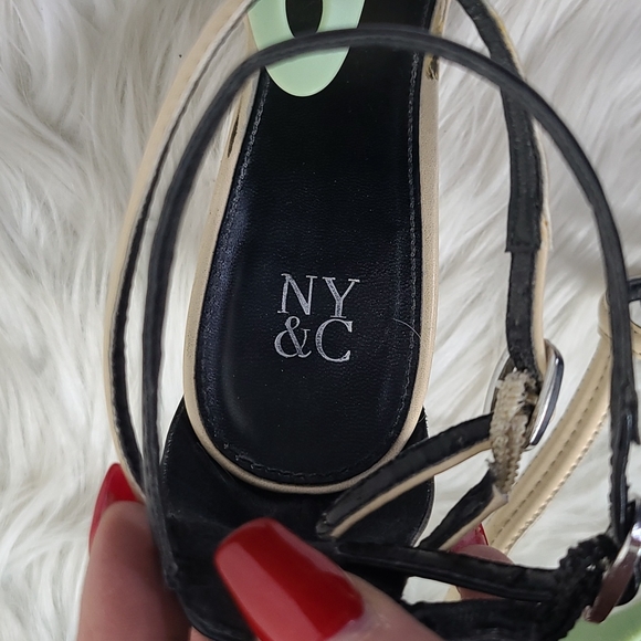 High Heel Sandals Size 9 Nude Black Strappy Classic Everyday Neutral Summer Cute - Picture 7 of 8